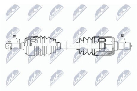 ПІВВІСЬ | HONDA CIVIC 1.8 05- /ЛІВ,MTM/ NTY NPWHD050 (фото 1)