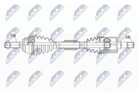 ПІВВІСЬ | HONDA JAZZ 1.5,1.5HYBRID 17- /ЛІВ/ NTY NPWHD054 (фото 1)