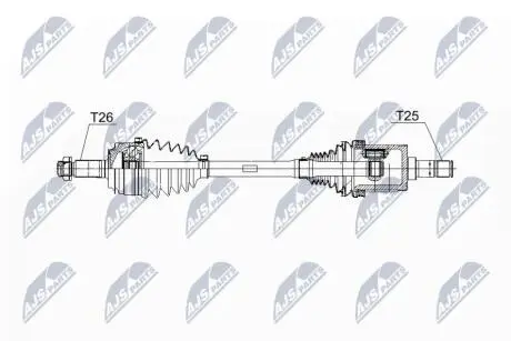 ПІВВІСЬ | HONDA CIVIC 4D 1.8,2.0 06-11 /ЛІВ,ATM/ NTY NPWHD064