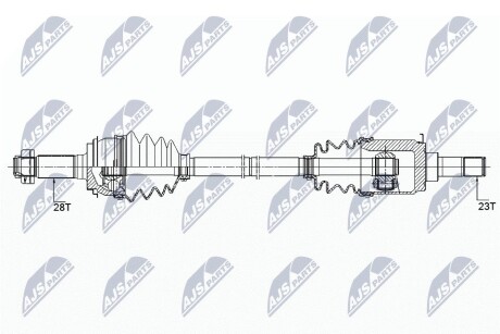 ПІВВІСЬ | HONDA CR-V 4WD 06-12 /ЗАД,ПРАВ/ NTY NPWHD068