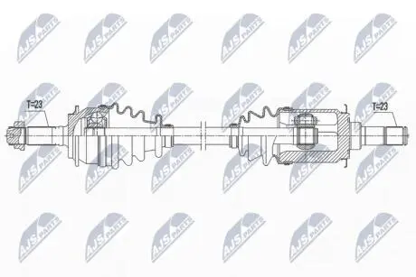 ПІВВІСЬ | HONDA CR-V 2.0,2.4,2.2CTDI 02-06 /ЗАД,ЛІВ,MTM/ATM/ NTY NPWHD077