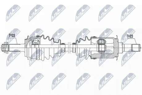 ПІВВІСЬ | HONDA CR-V 2.0,2.4,2.2CTDI 02-06 /ЗАД,ПРАВ,MTM/ATM/ NTY NPWHD079