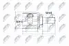 Внутренний шрус hyundai getz 1.1 0212 л,495051c000 NTY NPWHY518 (фото 1)