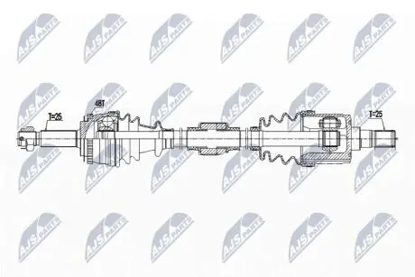 ПІВВІСЬ | HYUNDAI GETZ 02-06 /MTM, ПРАВ/ NTY NPWHY523