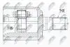 Внутренний шрус hyundai santa fe 1215 kia sorento 0915,495002w000 NTY NPWHY525 (фото 1)