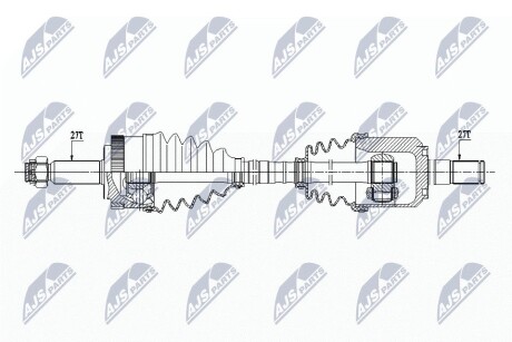 ПІВВІСЬ | HYUNDAI IX35 2.0,2.CRDI 2WD/4WD 10-, KIA SPORTAGE 2.0,2.0CRDI 2WD/4WD 10- /ПЕРЕД,ЛІВ,ATM/ NTY NPWHY545