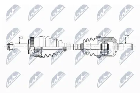 ПІВВІСЬ | HYUNDAI IX35 2.0,2.CRDI 2WD/4WD 10-, KIA SPORTAGE 2.0,2.0CRDI 2WD/4WD 10- /ПЕРЕД,ЛІВ,ATM/ NTY NPWHY545