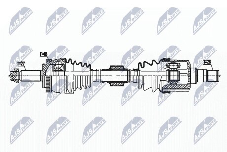 ПІВВІСЬ | HYUNDAI I40 1.7CRDI 12- /ЛІВ,MTM/ NTY NPWHY569