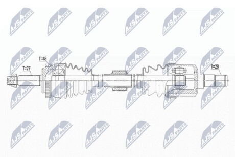 ПІВВІСЬ | HYUNDAI I40 1.7CRDI 11- /ПРАВ,MTM/ NTY NPWHY571