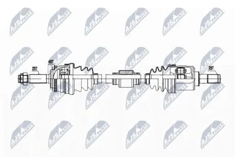 ПІВВІСЬ | HYUNDAI ACCENT 1.4,1.6 05-10 /ПРАВ/ NTY NPWHY605