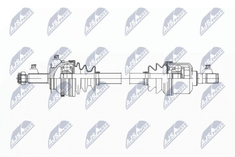 ПІВВІСЬ | HYUNDAI TRAJET 2.0,2.0CRDI 00- /ЛІВ,MTM/ NTY NPWHY609