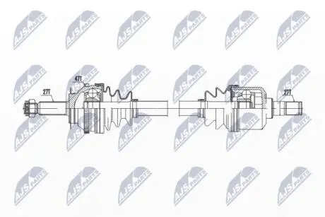 ПІВВІСЬ | HYUNDAI TRAJET 2.0,2.0CRDI 00- /ЛІВ,MTM/ NTY NPWHY609