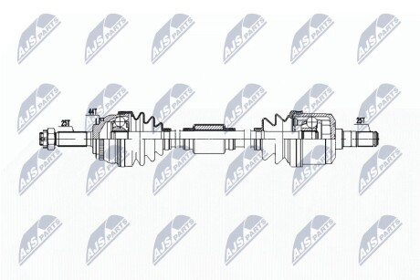 ПІВВІСЬ | HYUNDAI MATRIX 1.6 01- /ПРАВ,MTM/ NTY NPWHY611