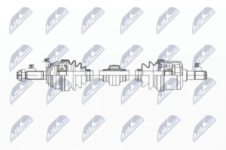 ПІВВІСЬ | HYUNDAI MATRIX 1.6 01- /ЛІВ,MTM/ NTY NPWHY613