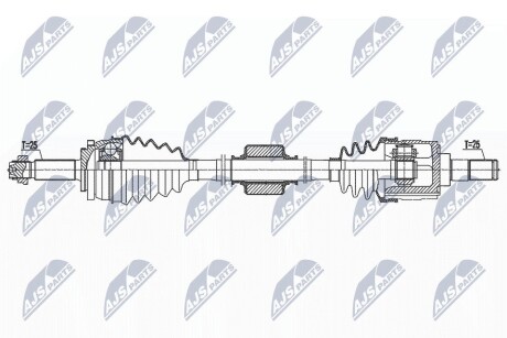 ПІВВІСЬ | HYUNDAI ACCENT/SOLARIS 1.4 18-, KIA RIO IV 1.4 17- /ПРАВ,MTM/ NTY NPWHY617