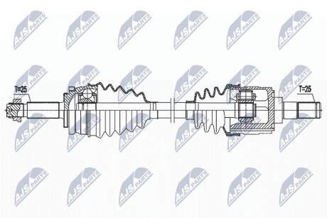 ПІВВІСЬ | HYUNDAI ACCENT/SOLARIS 1.4 18-, KIA RIO IV 1.4 17- /ЛІВ,MTM/ NTY NPWHY618 (фото 1)