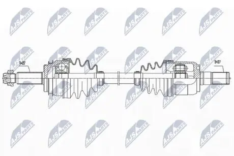 ПІВВІСЬ | HYUNDAI ELANTRA 1.6 16- /ЛІВ,ATM/ NTY NPWHY619
