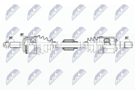 ПІВВІСЬ | HYUNDAI I10 1.1 MTM,ATM 07-, 1.2 MTM 08- /ПРАВ/ NTY NPWHY622