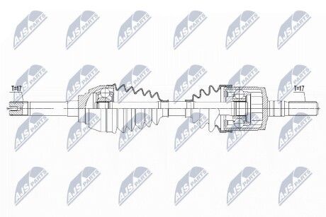 ПІВВІСЬ | ISUZU D-MAX 2.5CRDI 4WD 12-, 1.9DDI 4WD 17- /ПЕРЕД,ЛІВ,ПРАВ,MTM,ATM/ NTY NPWIS005