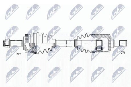 ПІВВІСЬ | KIA OPTIMA 2.0,2.4 10-, HYUNDAI SONATA 2.0 10-13 /ЛІВ,MTM/ NTY NPWKA352