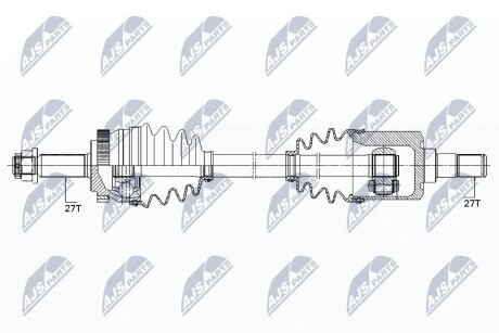 ПІВВІСЬ | KIA OPTIMA 2.4 10-, HYUNDAI SONATA 2.4 10- /ПРАВ,MTM/ NTY NPWKA354