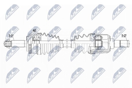 ПІВВІСЬ | KIA CEED/PRO CEED 1.6CRDI 136KM 15-, HYUNDAI I30 1.6CRDI 136KM 15- /ПРАВ, MTM 6B/ NTY NPWKA366