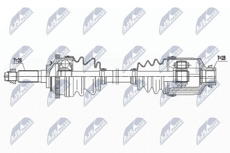 ПІВВІСЬ | KIA CARNIVAL 2.9CRDI I/II 99-06 /ПРАВ,ATM/ NTY NPWKA370