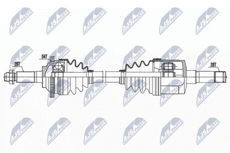 ПІВВІСЬ | KIA CARNIVAL 2.9CRDI I/II 99-06 /ЛІВ,ATM/ NTY NPWKA372