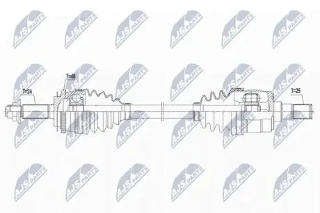 ПІВВІСЬ | KIA PICANTO 1.0 11-17 /ЛІВ,MTM/ NTY NPWKA374