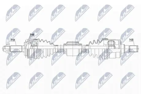 ПІВВІСЬ | KIA PICANTO 1.0 11-17 /ПРАВ,MTM/ NTY NPWKA376