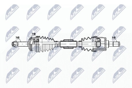 ПІВВІСЬ | KIA RIO 1.4,1.6 05-11 /ПРАВ,MTM/ NTY NPWKA382