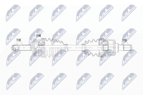 ПІВВІСЬ | KIA RIO 1.4,1.6 05-11 /ЛІВ,MTM/ NTY NPWKA384