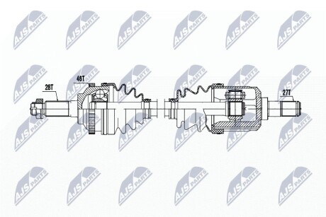 ПІВВІСЬ | KIA CARENS II/III 2.0CRDI 02- /ПРАВ,MTM/ NTY NPWKA388