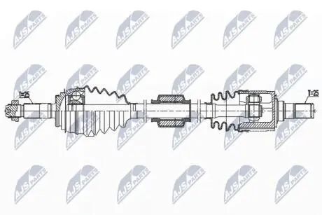 ПІВВІСЬ | KIA PICANTO 1.2 17- /ПРАВ,ATM/ NTY NPWKA394