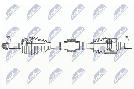 ПІВВІСЬ | KIA PICANTO 1.0,1.0T-GDI 17- /ПРАВ,MTM/ NTY NPWKA398