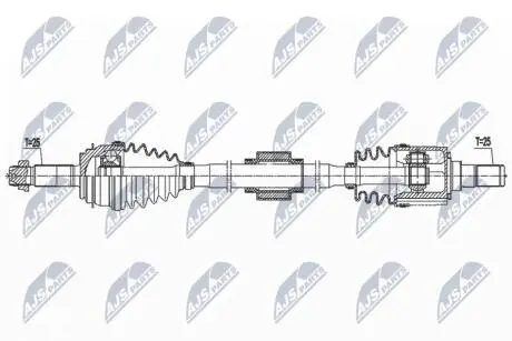 ПІВВІСЬ | KIA PICANTO 1.0,1.0T-GDI 17- /ПРАВ,MTM/ NTY NPWKA398