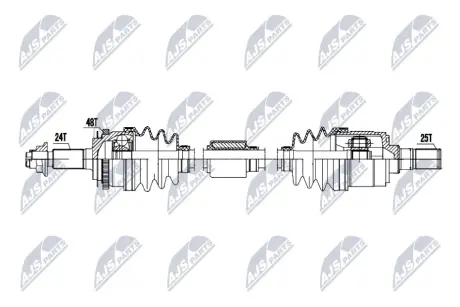 ПОЛУОСЬ NTY NPWKA402