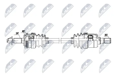 ПОЛУОСЬ NTY NPWKA404