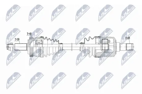 ПОЛУОСЬ NTY NPWKA413