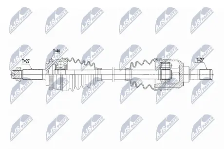 ПОЛУОСЬ NTY NPWKA417