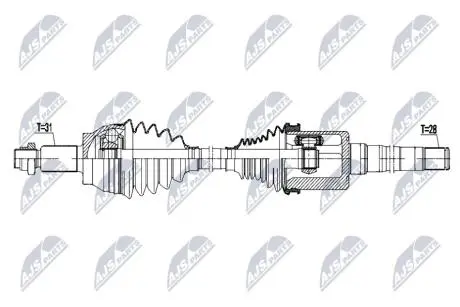 ПОЛУОСЬ NTY NPWLR031