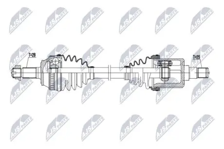 ПОЛУОСЬ NTY NPWLR037