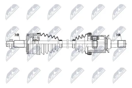 ПОЛУОСЬ NTY NPWLR041