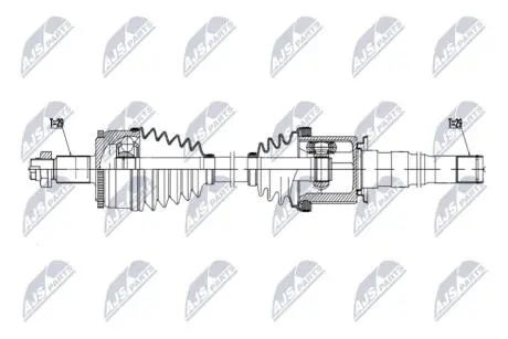 ПОЛУОСЬ NTY NPWLR043