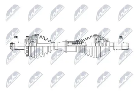 ПОЛУОСЬ NTY NPWLR045