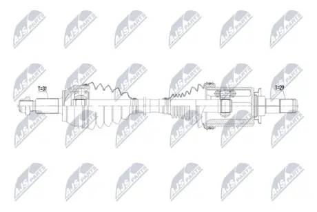 ПОЛУОСЬ NTY NPWLR048