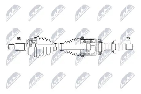 ПОЛУОСЬ NTY NPWLR051