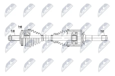 ПОЛУОСЬ NTY NPWLR055
