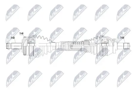 ПОЛУОСЬ NTY NPWLR056