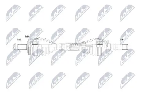 ПОЛУОСЬ NTY NPWLR057